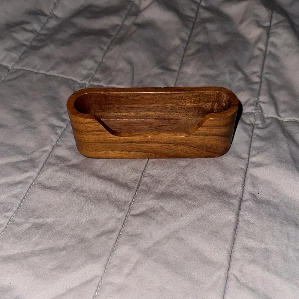 Wooden Business Card Holder - Picture 1 of 5